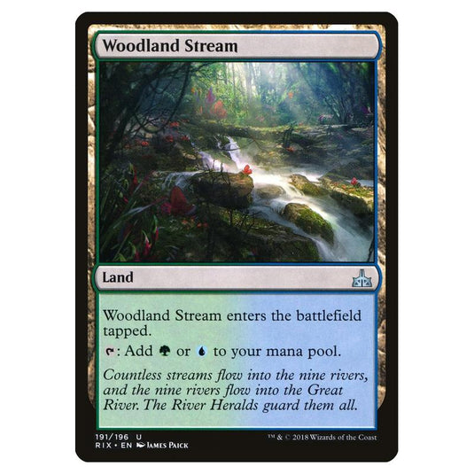 Magic The Gathering - Rivals Of Ixalan - Woodland Stream - 191/196