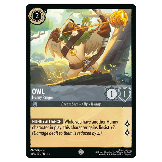 Lorcana - Attack of the Vine - Owl - Hunny Ranger (Common) - 185/207