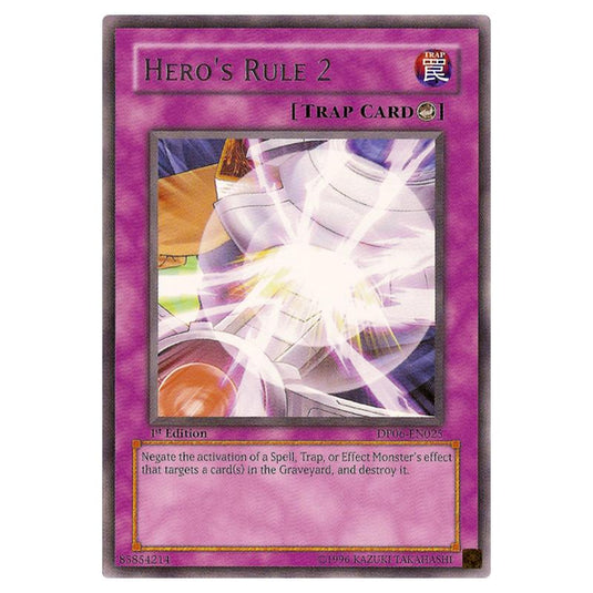 Yu-Gi-Oh! - Duelist Pack - Jaden Yuki 3 - Hero's Rule 2 (Rare) DP06-EN025