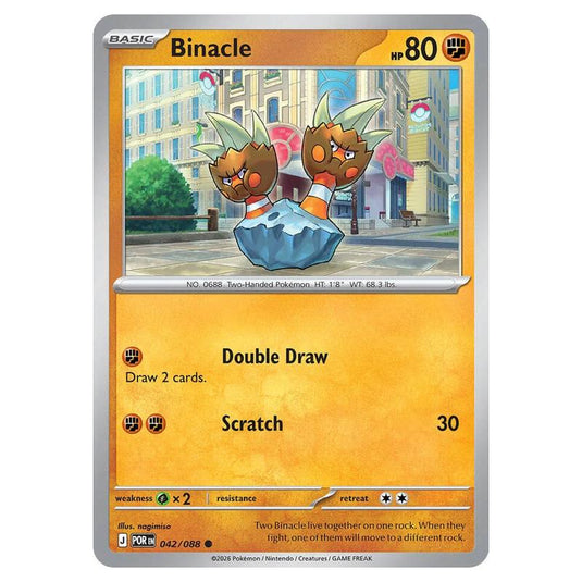 Pokemon - Mega Evolution - Perfect Order - Binacle - 042/088