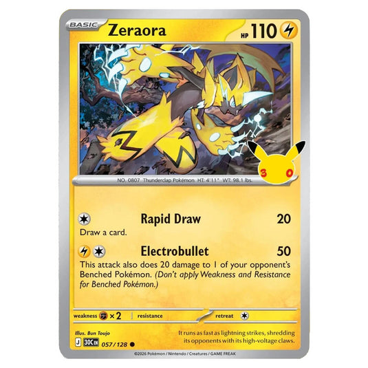 Pokemon - 30th Celebration - Zeraora - 057/128