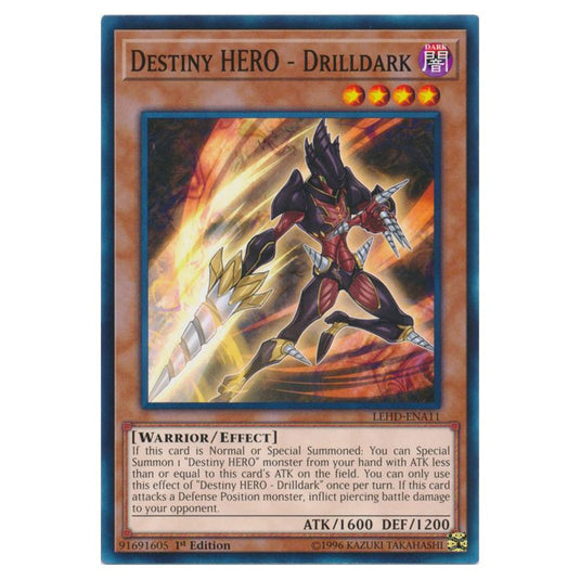 Yu-Gi-Oh! - Legendary Hero Decks - Destiny HERO - Drilldark (Common) LEHD-ENA11