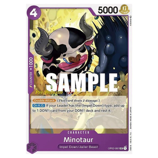 One Piece - OP-02: Paramount War Promos - Minotaur - OP02-087