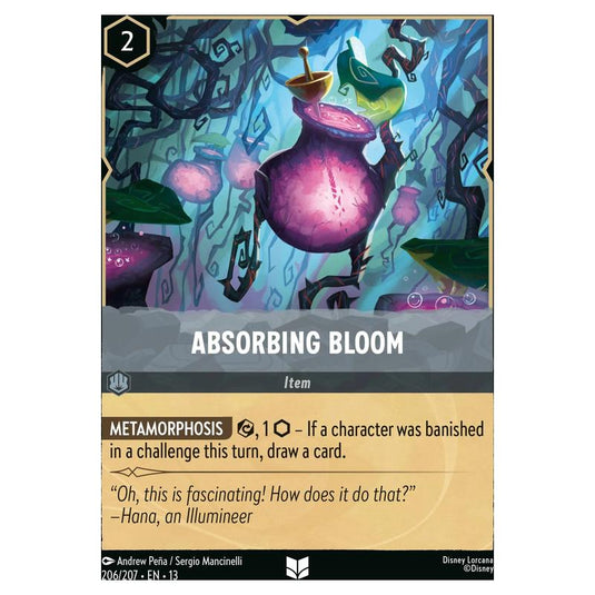 Lorcana - Attack of the Vine! - Absorbing Bloom (Uncommon) - 206/207