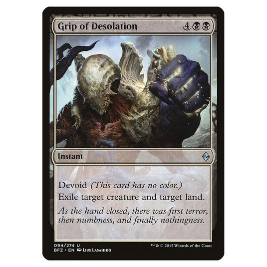 Magic The Gathering - Battle For Zendikar - Grip Of Desolation - 94/274 (Foil)