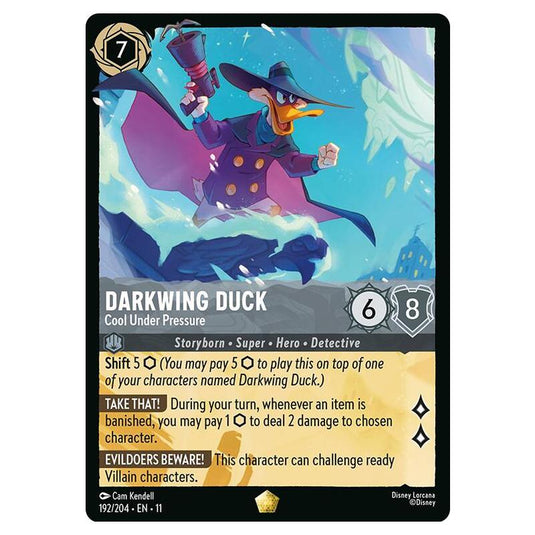 Lorcana - Winterspell - Darkwing Duck - Cool Under Pressure (Legendary) - 192/204