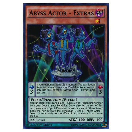 Yu-Gi-Oh! - Destiny Soldiers - Abyss Actor - Extras (Super Rare) DESO-EN020