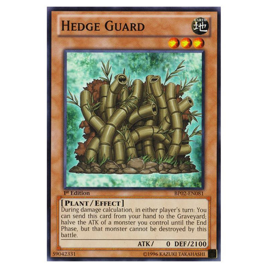 Yu-Gi-Oh! - Battle Pack 2 - War of the Giants - Hedge Guard (Common) BP02-EN081