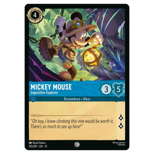 Lorcana - Attack of the Vine - Mickey Mouse - Inquisitive Explorer (Common) - 155/207