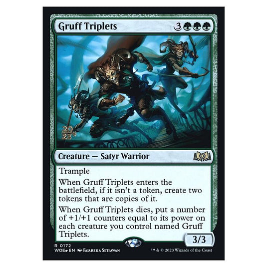 Magic The Gathering - Wilds Of Eldraine Promos - Gruff Triplets - 172s (Foil)