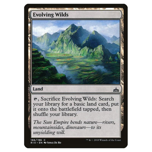 Magic The Gathering - Rivals Of Ixalan - Evolving Wilds - 186/196 (Foil)