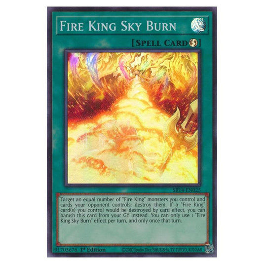 Yu-Gi-Oh! - Structure Deck - Fire Kings - Fire King Sky Burn (Super Rare) SR14-EN025