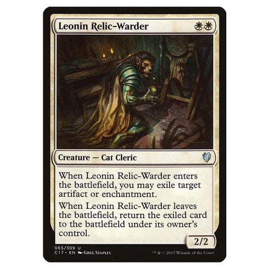 Magic The Gathering - Commander 2017 - Leonin Relic-Warder - 065/309
