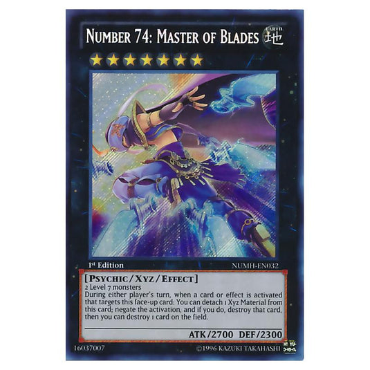 Yu-Gi-Oh! - Number Hunters - Number 74: Master of Blades (Secret Rare) NUMH-EN032