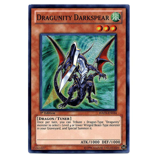 Yu-Gi-Oh! - Hidden Arsenal 3 - Dragunity Darkspear (Super Rare) HA03-EN034
