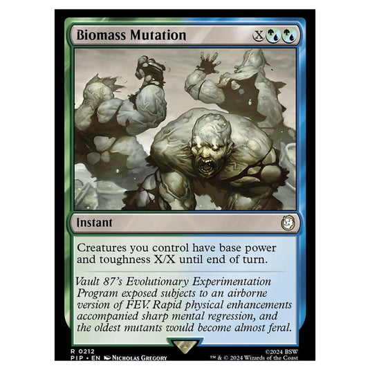 Magic The Gathering - Universes Beyond - Fallout - Biomass Mutation - 0212