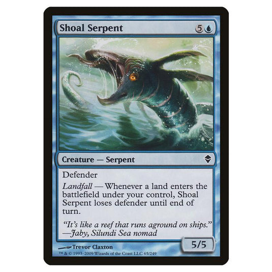 Magic The Gathering - Zendikar - Shoal Serpent - 65/249