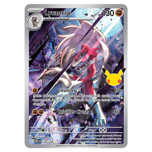 Pokemon - 30th Celebration - Lycanroc - 138/128