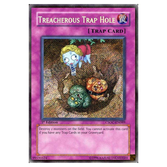 Yu-Gi-Oh! - Crossroads of Chaos - Treacherous Trap Hole (Secret Rare) CSOC-EN089