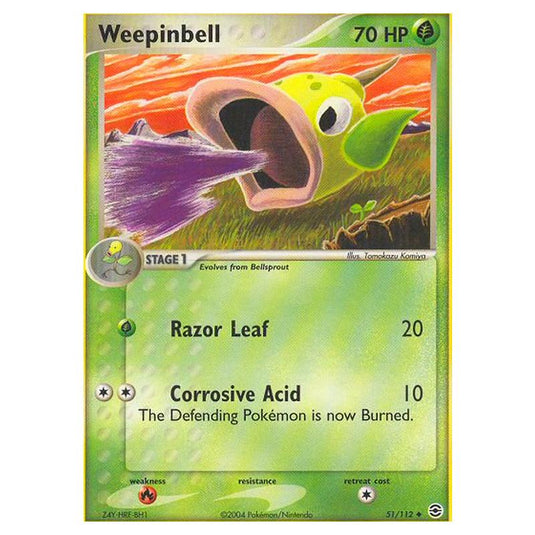 Pokemon - EX Series - FireRed & LeafGreen - Weepinbell - 51/112