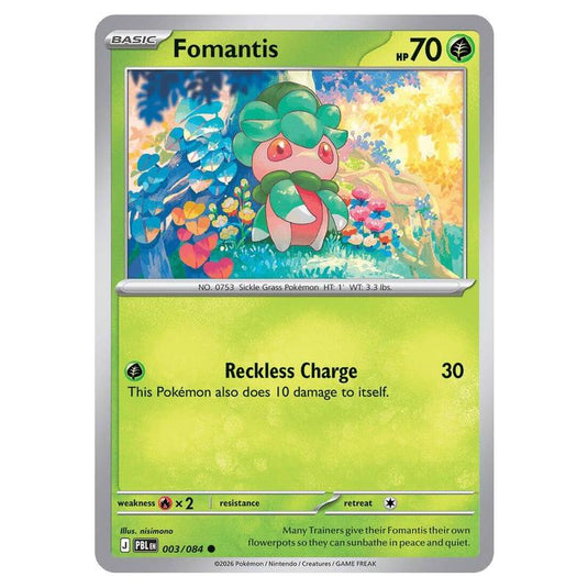 Pokemon - Mega Evolution - Pitch Black - Fomantis - 003/084