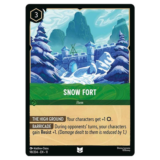 Lorcana - Winterspell - Snow Fort (Uncommon) - 098/204