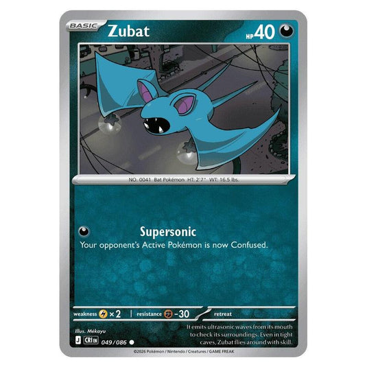 Pokemon - Mega Evolution - Chaos Rising - Zubat - 049/086