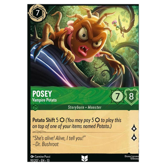 Lorcana - Attack of the Vine! - Posey - Vampire Potato (Uncommon) - 91/207