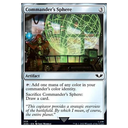 Magic The Gathering - Universes Beyond - Warhammer 40k - Commander's Sphere - 233/168