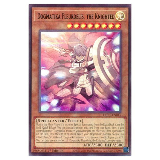 Yu-Gi-Oh! - The Chronicles Deck - The Fallen & The Virtuous - Dogmatika Fleurdelis, the Knighted (Ultra Rare) - CH01-EN015