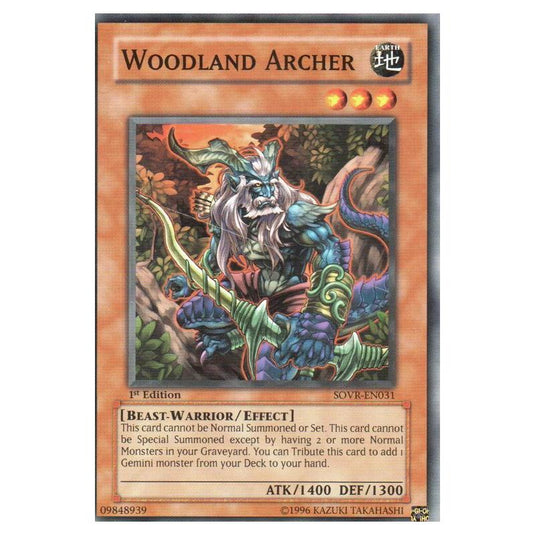 Yu-Gi-Oh! - Stardust Overdrive - Woodland Archer (Common) SOVR-EN031