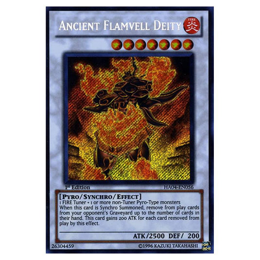 Yu-Gi-Oh! - Hidden Arsenal 4 - Trishula's Triumph - Ancient Flamvell Deity (Secret Rare) HA04-EN056