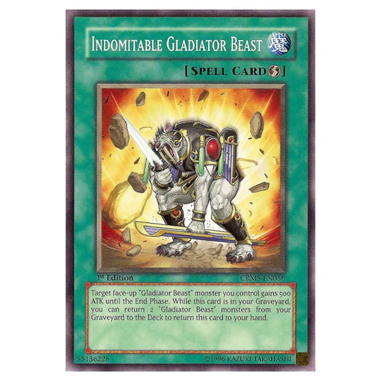 Yu-Gi-Oh! - Crimson Crisis - Indomitable Gladiator Beast (Short Print) CRMS-EN056