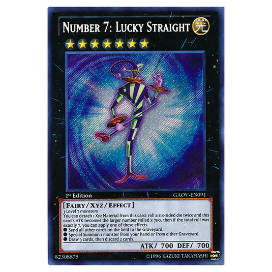 Yu-Gi-Oh! - Galactic Overlord - Number 7: Lucky Straight (Secret Rare) GAOV-EN091