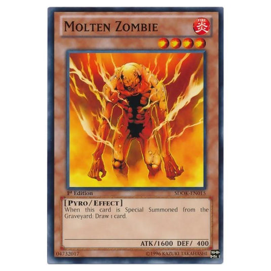 Yu-Gi-Oh! - Onslaught of the Fire Kings Structure Deck - Molten Zombie (Common) SDOK-EN015