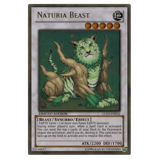 Yu-Gi-Oh! - Gold Series - Haunted Mine - Naturia Beast (Gold Rare) GLD5-EN032