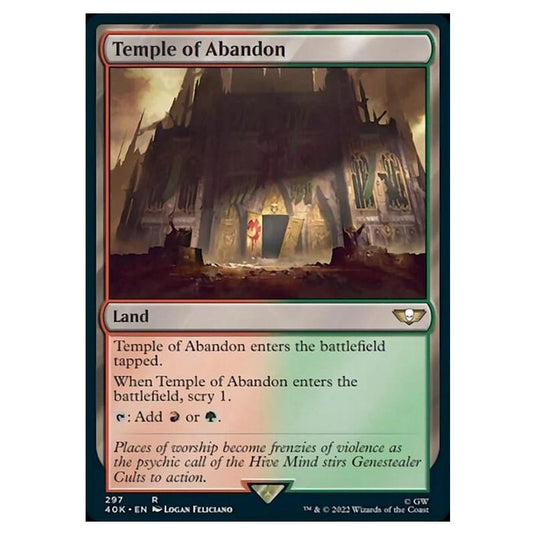 Magic The Gathering - Universes Beyond - Warhammer 40k - Temple of Abandon - 297/168