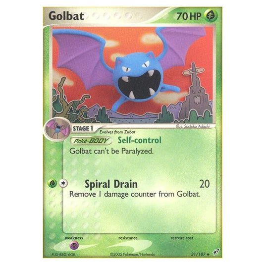 Pokemon - EX Deoxys - Golbat - 031/107