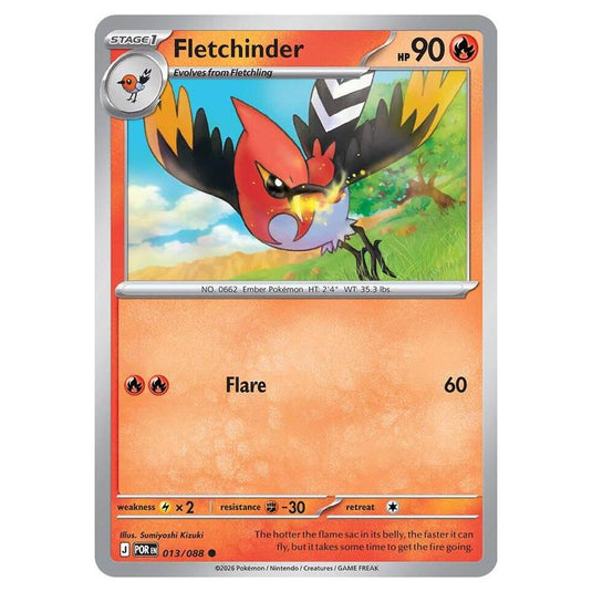 Pokemon - Mega Evolution - Perfect Order - Fletchinder - 013/088