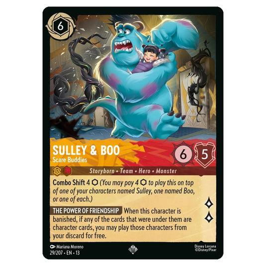 Lorcana - Attack of the Vine - Sulley & Boo - Scare Buddies (Super Rare) - 29/207