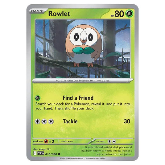 Pokemon - Mega Evolution - Perfect Order - Rowlet