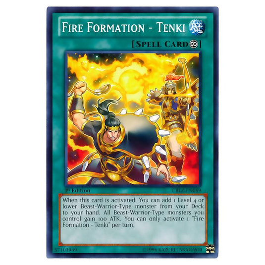 Yu-Gi-Oh! - Cosmo Blazer - Fire Formation - Tenki (Common) CBLZ-EN059