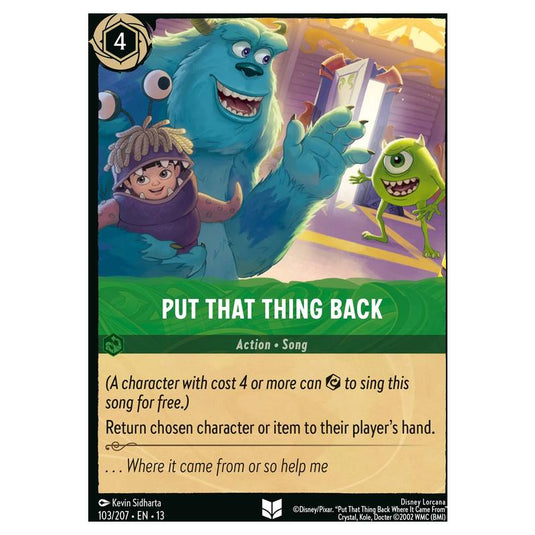 Lorcana - Attack of the Vine! - Put That Thing Back (Uncommon) - 103/207