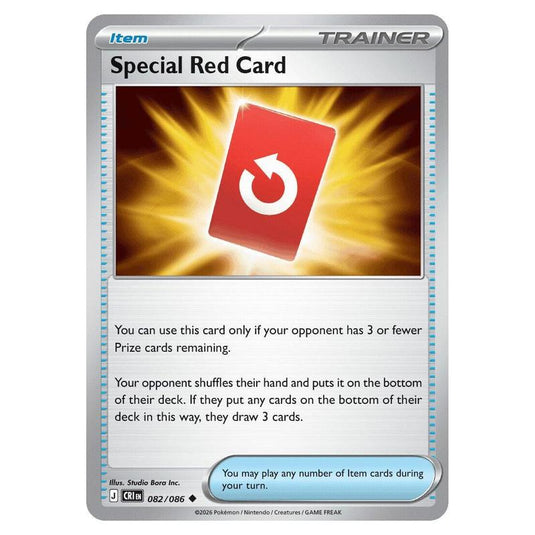 Pokemon - Mega Evolution - Chaos Rising - Special Red Card - 082/086