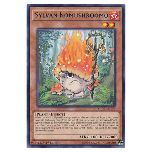 Yu-Gi-Oh! - 2014 Mega-Tin Mega Pack - Sylvan Komushroomo (Rare) MP14-EN197