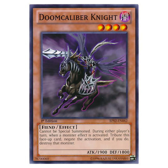 Yu-Gi-Oh! - Battle Pack 2 - War of the Giants - Doomcaliber Knight (Common) BP02-EN062