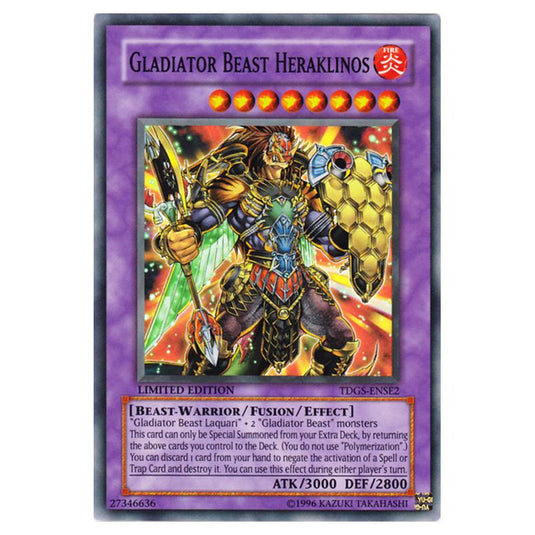 Yu-Gi-Oh! - The Duelist Genesis - Special Edition - Gladiator Beast Heraklinos (Super Rare) TDGS-ENSE2