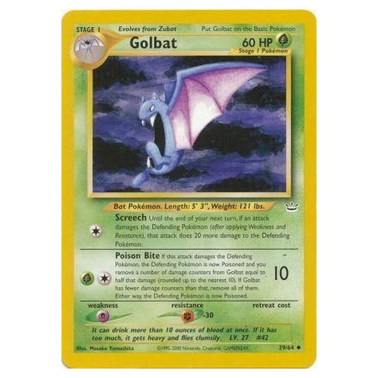 Pokemon - Neo Revelation - Golbat - 29/64/64