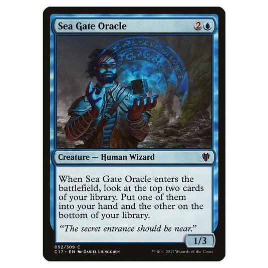 Magic The Gathering - Commander 2017 - Sea Gate Oracle - 092/309