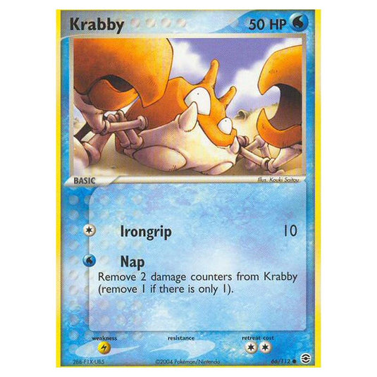 Pokemon - EX Series - FireRed & LeafGreen - Krabby - 66/112